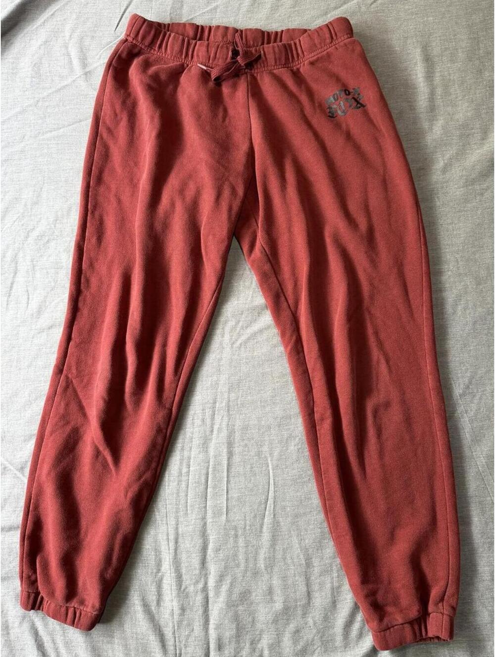 Fox Racing Womens Size M Red Rust Joggers DrawString Stretch